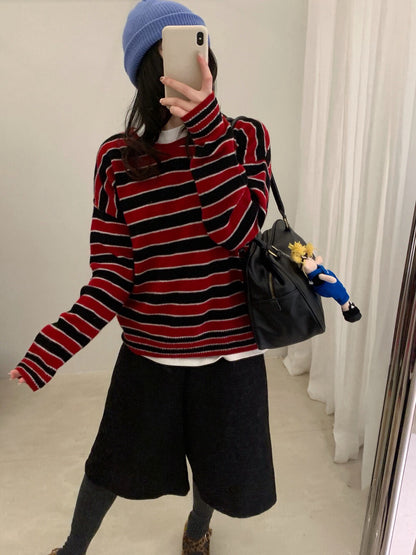 // 100%羊毛可拆領子柔軟間條NT