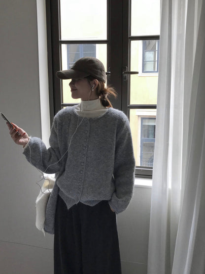 // 6%綿羊毛慵懶圓包扣CD(連單肩袋)