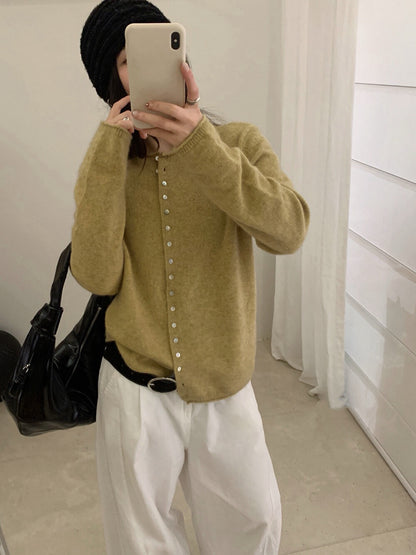 // 40%wool卷卷邊7色排扣CD