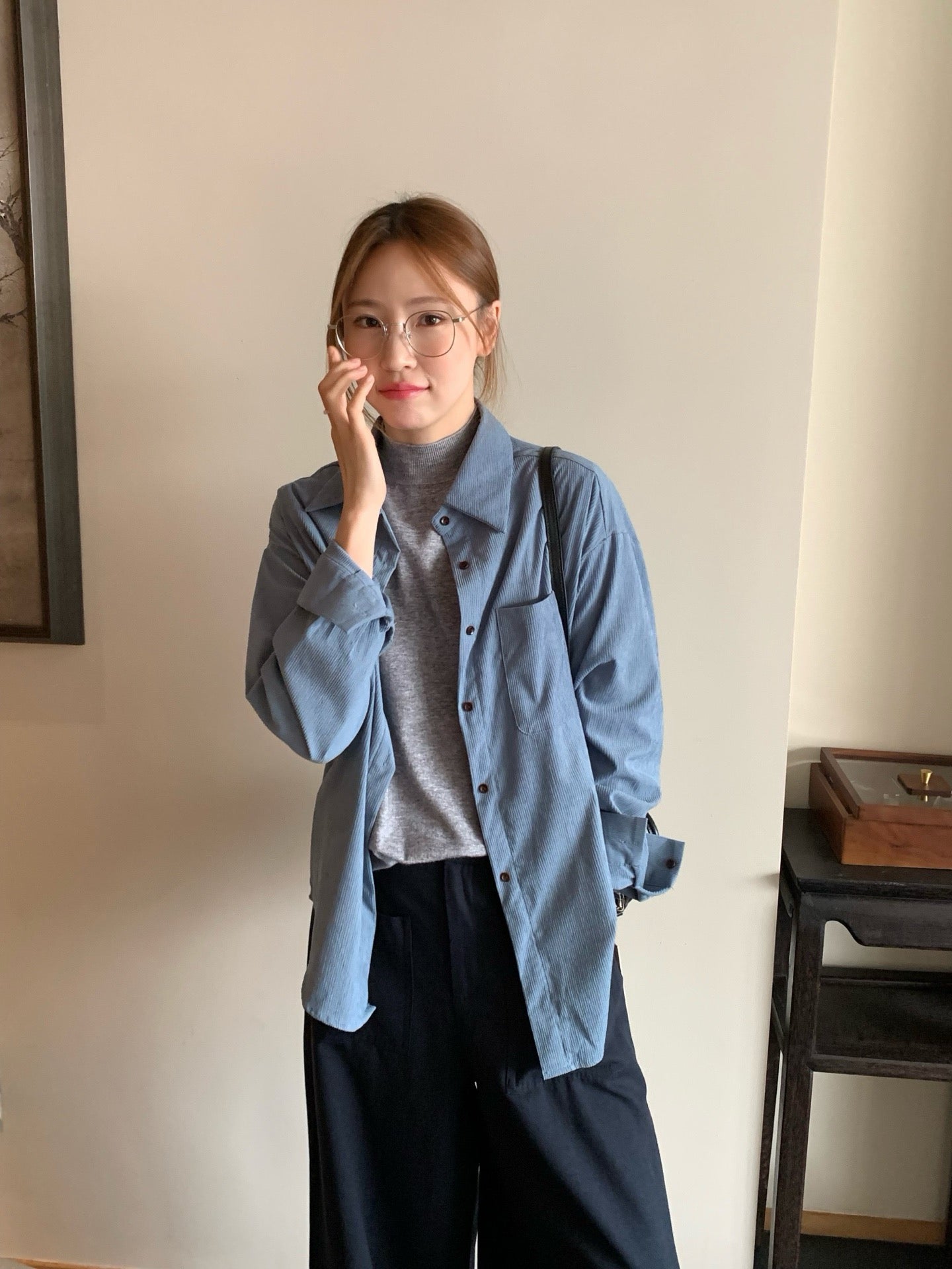 // 多色超柔軟燈芯絨口袋SH