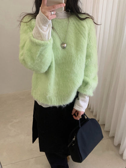 // 溫柔拉毛軟糯感毛衣