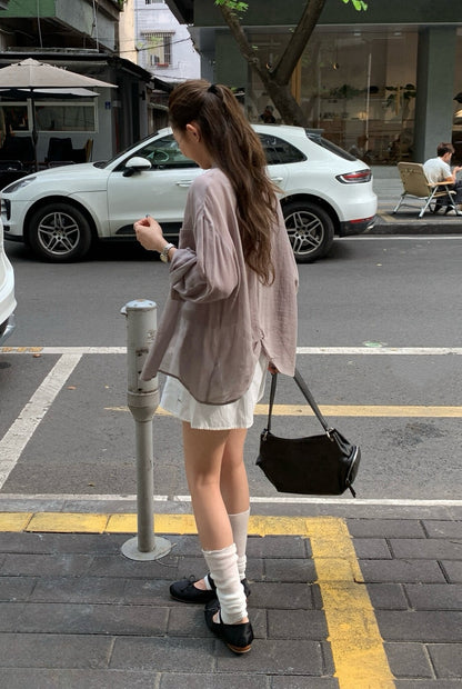 // 100%lyocell後扭結設計感SH
