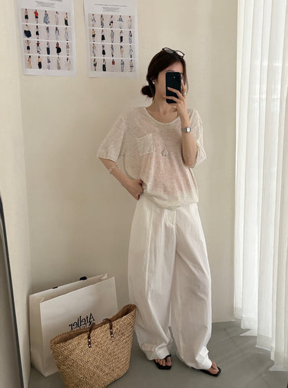 // 慵懶感口袋混點麻線NT