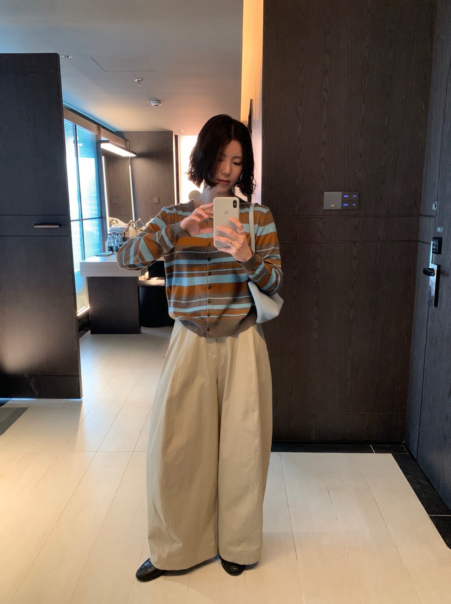 // 復古撞色間條9%羊毛CD