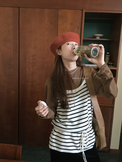 // 疊穿神器可束腰針織背心