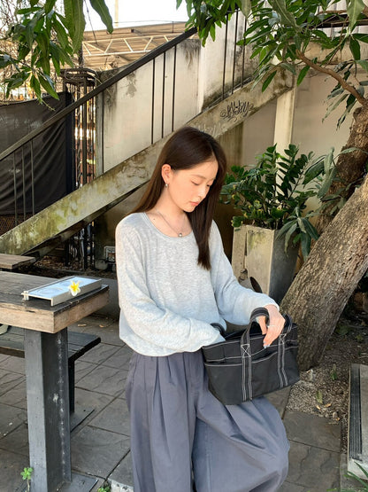 🐑 5%羊毛混紋慵懶感長袖針織