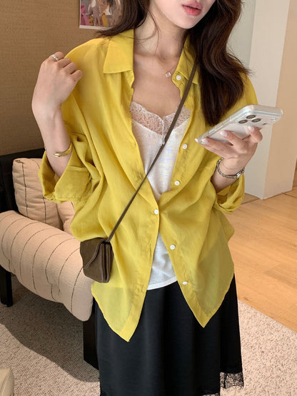 // 超舒服天絲料防曬恤衫￼