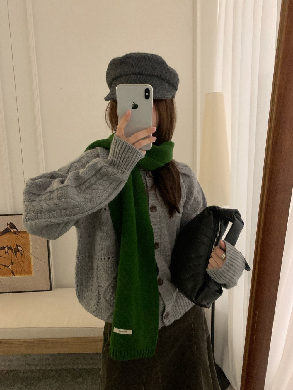 // 100%羊毛超美織紋翻領CD