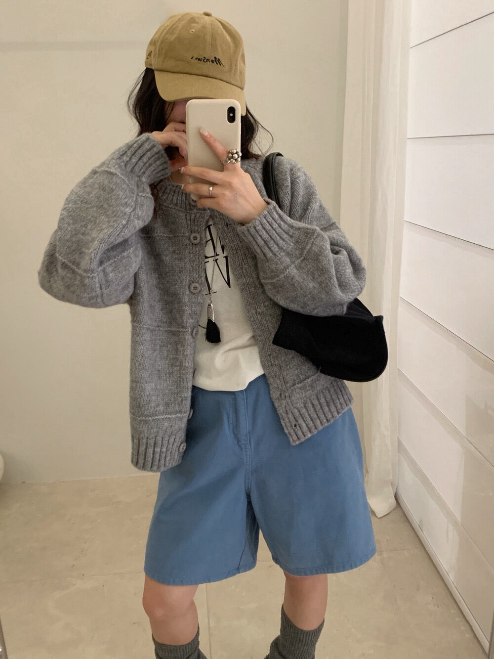 // 立體線條高飽和顏色織紋圓領CD