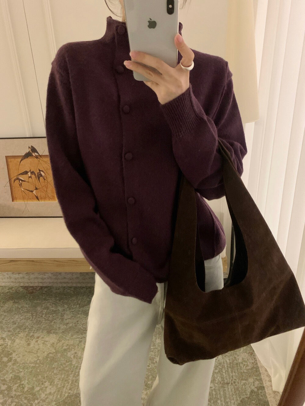 // 30%raccoon側包扣卷邊領CD