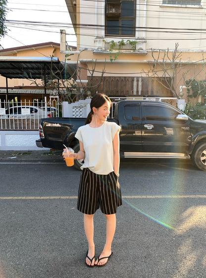 // 舒服度滿分lyocell棉小飛袖TEE