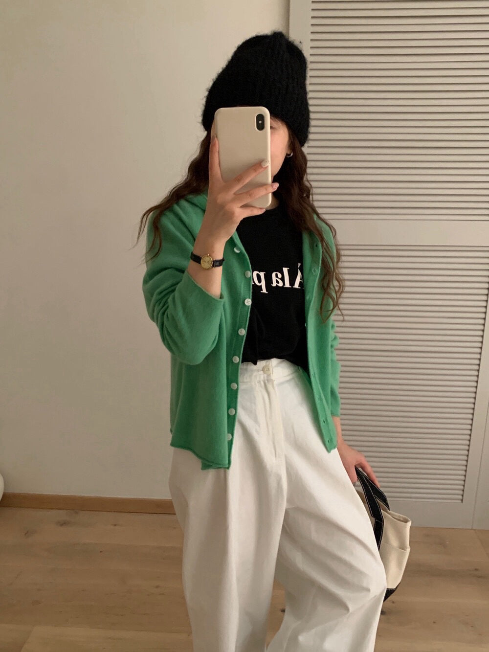 // 100%wool一體無縫連帽開胸NT