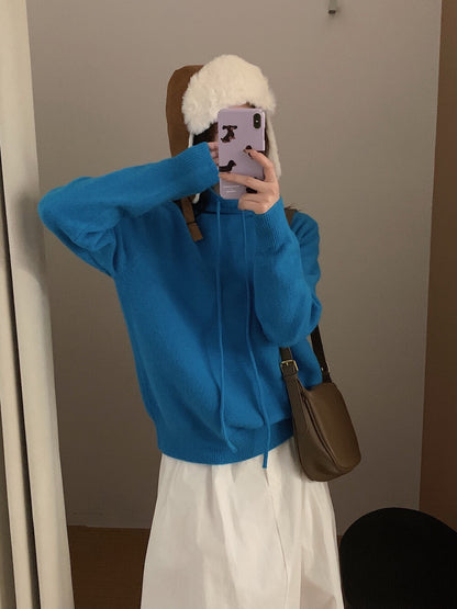 // 半高領綁帶連糯NT