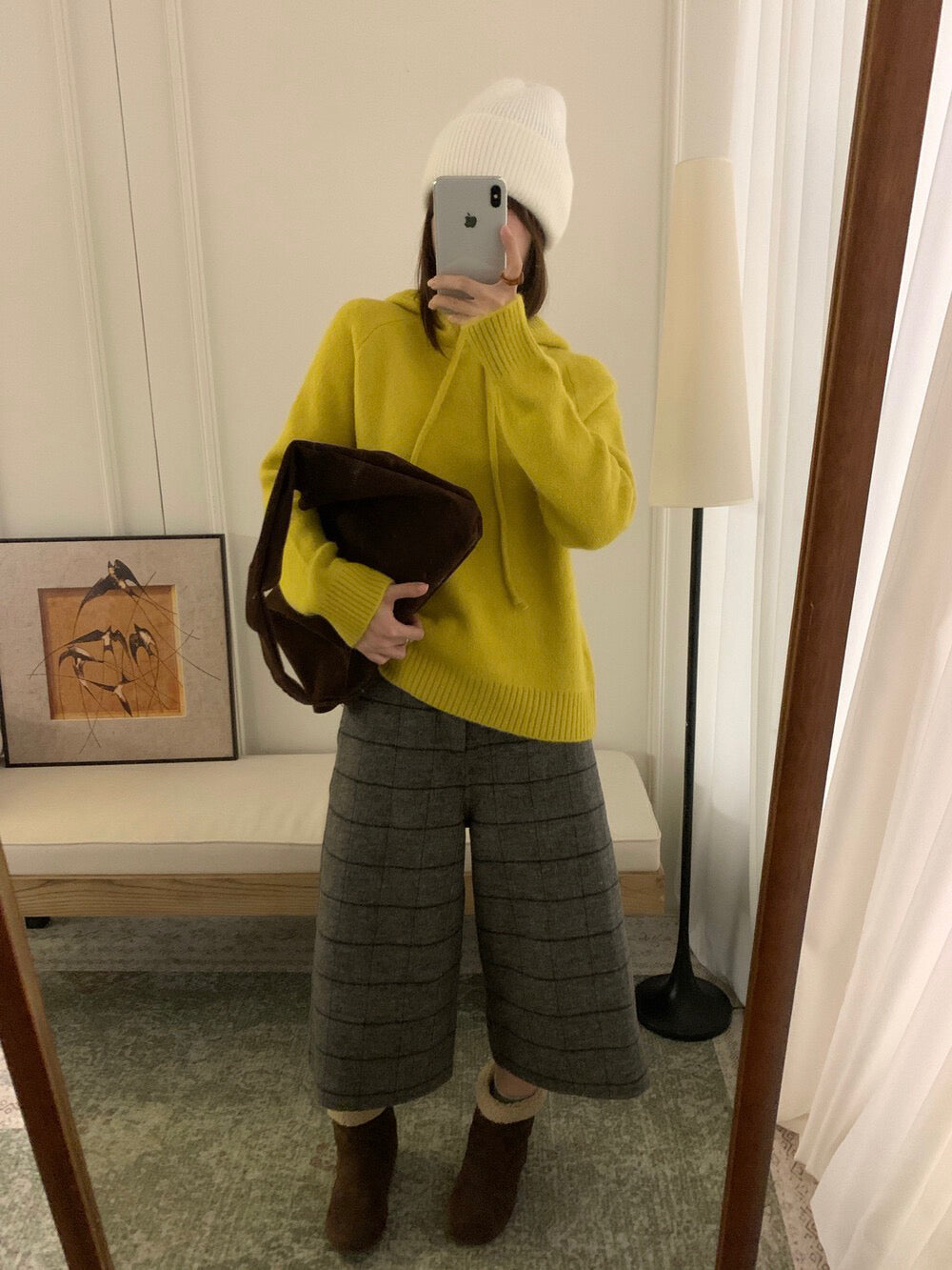 // 6%兔毛溫柔感連帽毛衣