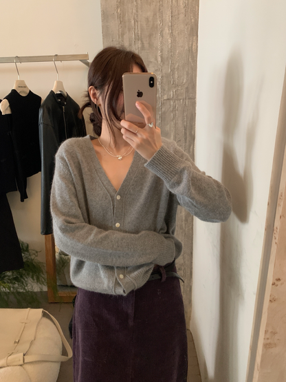 // 超soft兔絨V領CD