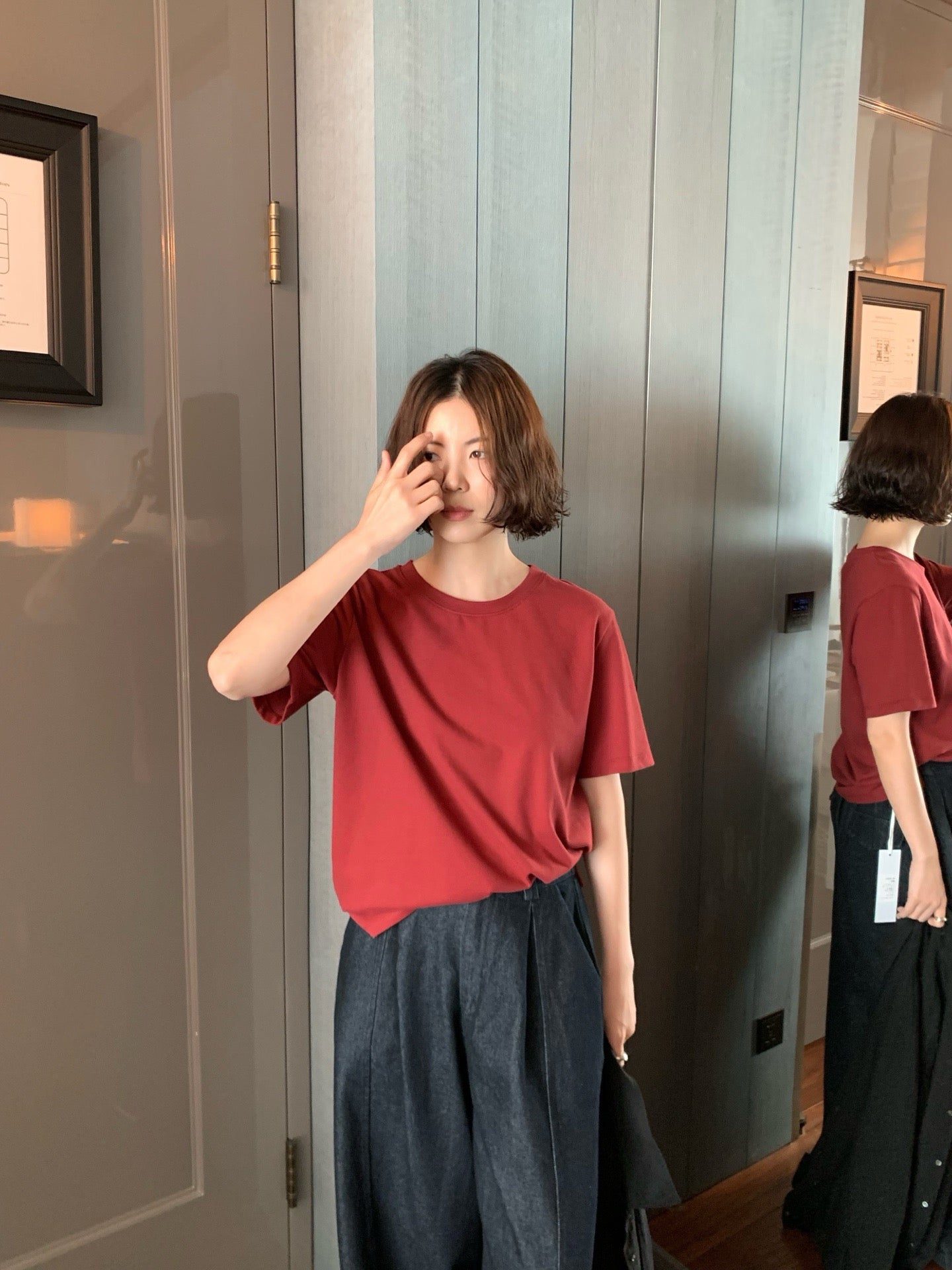 (現貨) // 觸感滿分雲朵絨基礎圓領TEE