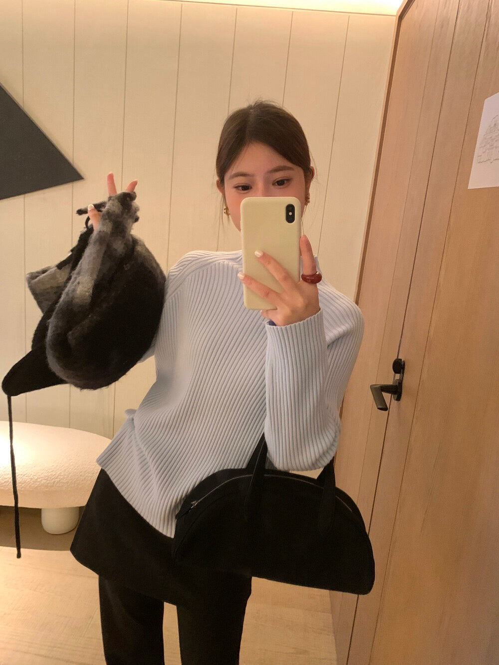 // 超美22色直坑紋不挑身型半領NT