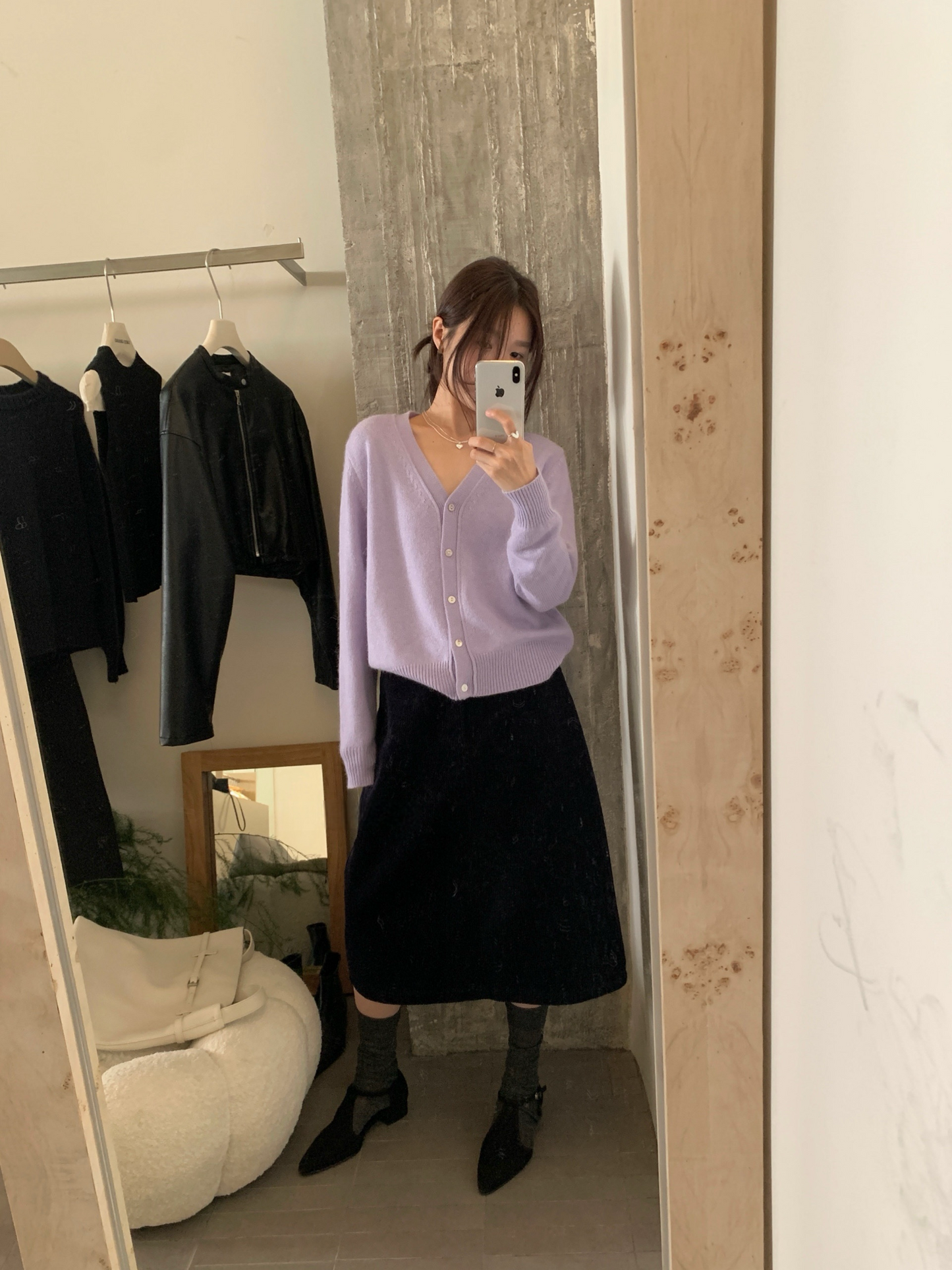 // 超soft兔絨V領CD