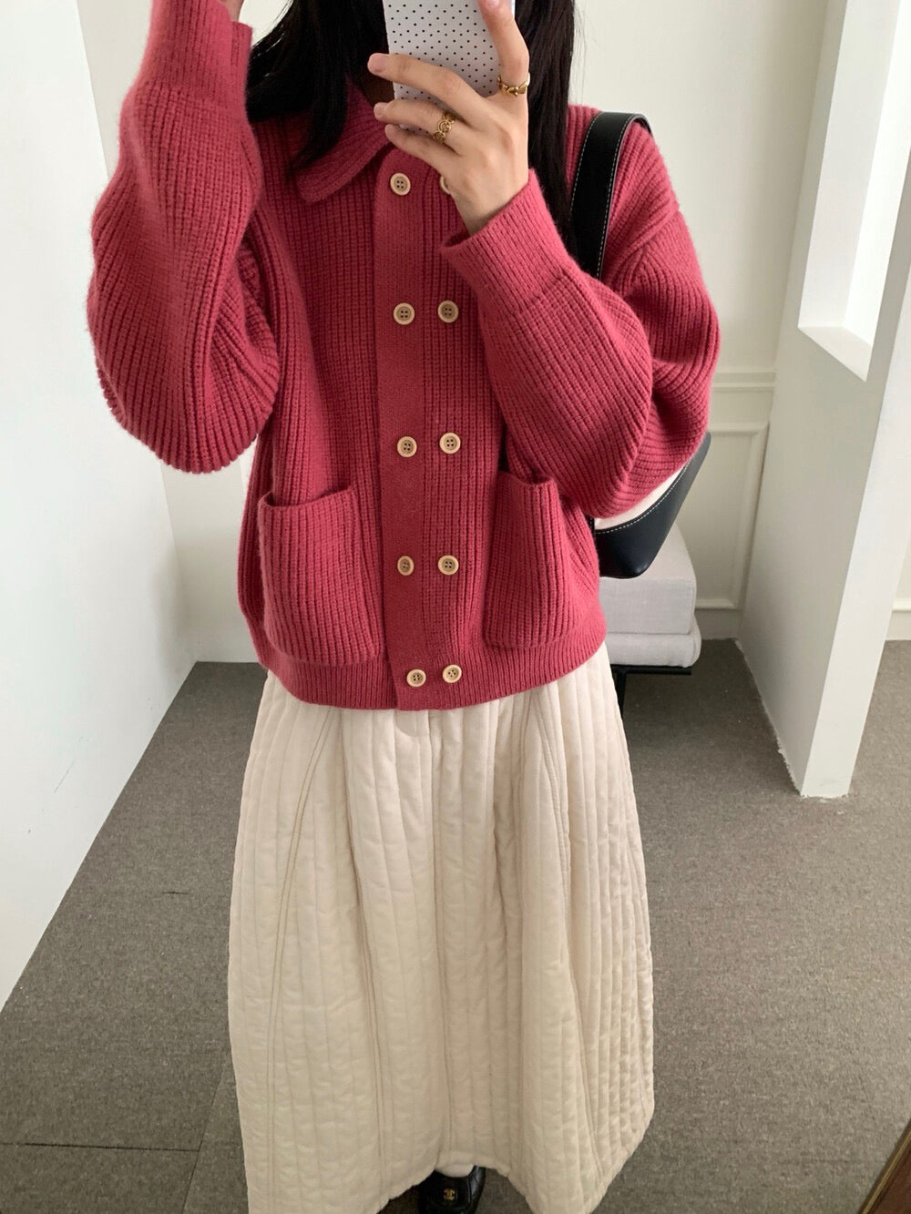 // 慵懶感雙排扣口袋翻領CD