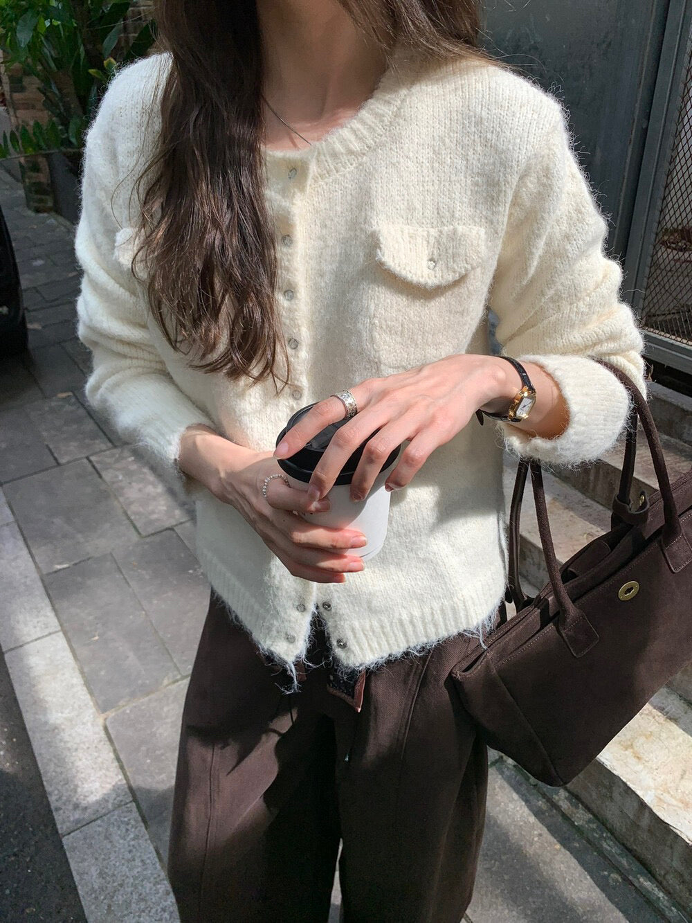 // 超軟糯雙口袋圓領CD