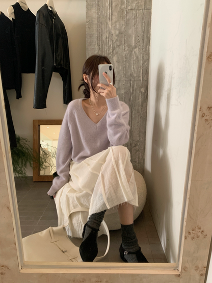 // 高質raccoon V領軟糯NT