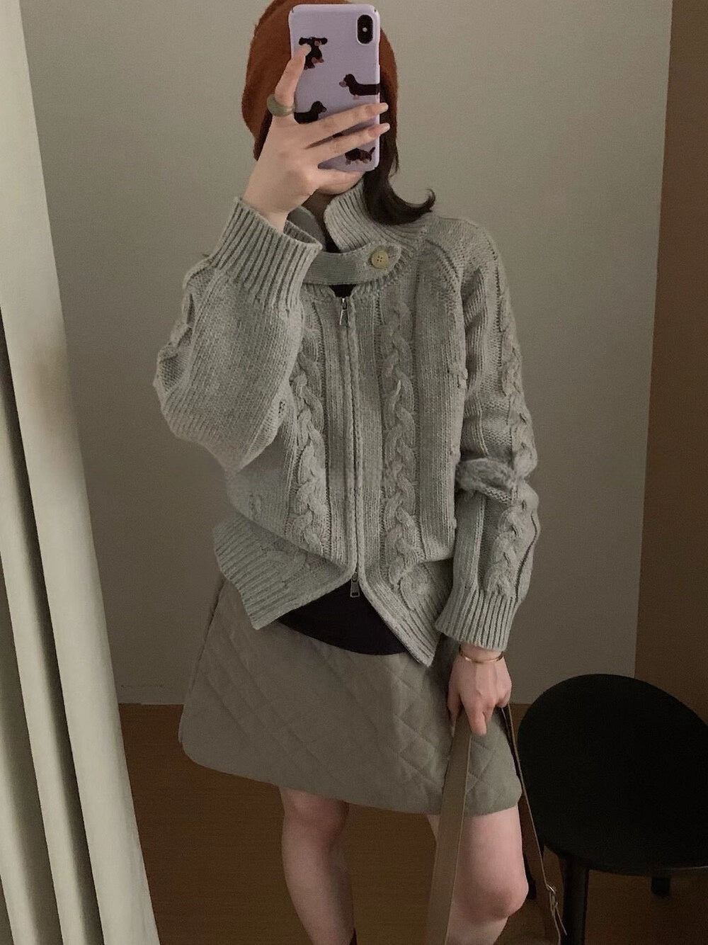 // 可立領麻花上下拉鍊CD