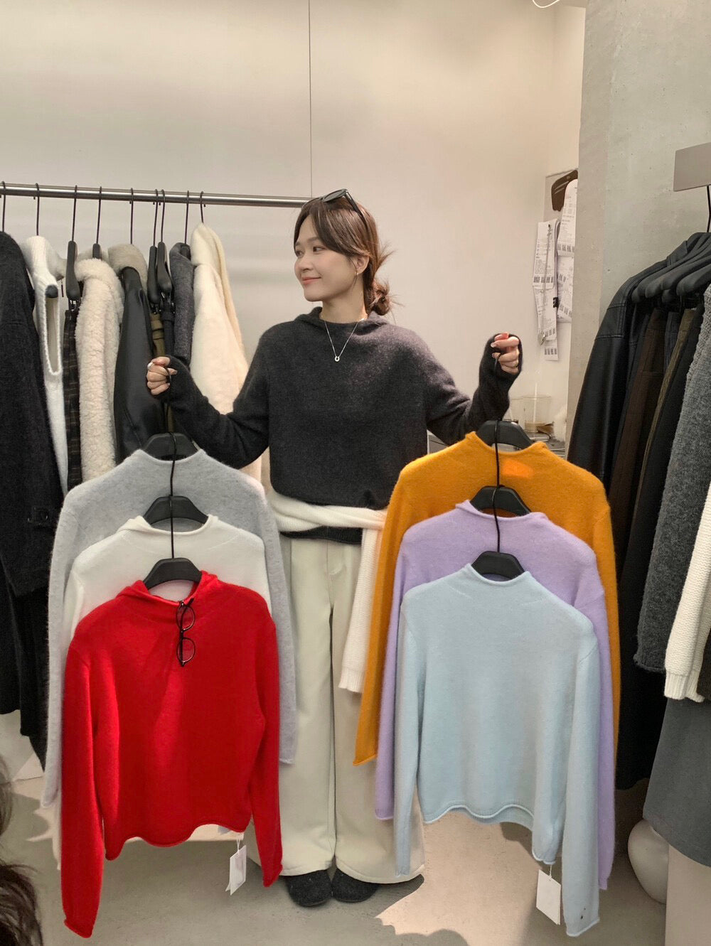 // 30%浣熊絨+30%羊毛保暖連帽毛衣