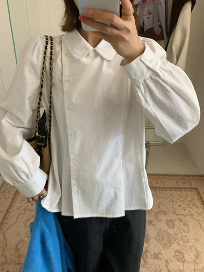 B306 / 圓翻領側排扣挺版恤衫
