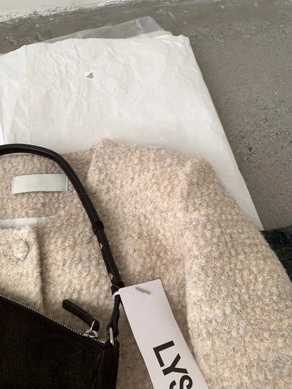 J62 / 高質羊毛圓領包扣tweed外套(50%羊毛)